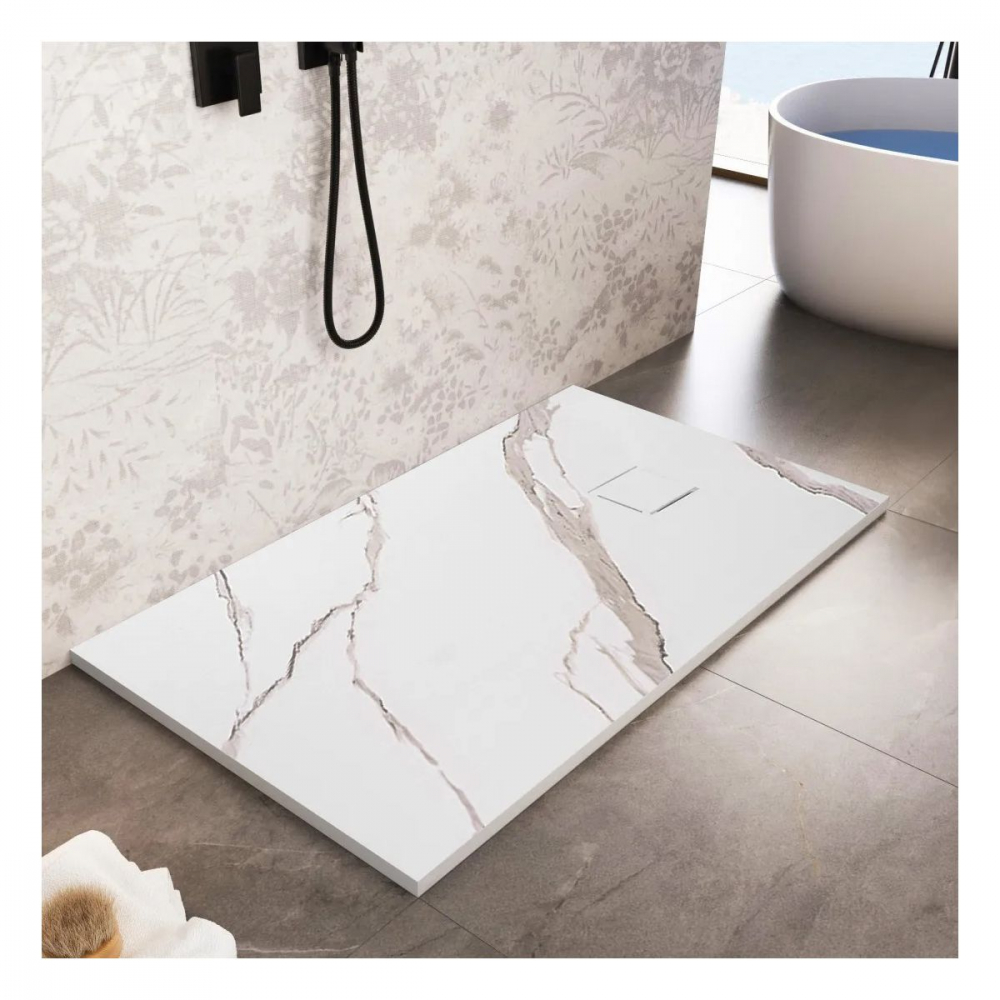 Rea Magnum cădiță de duș dreptunghiulară x80 cm alb REA-K7004 [4]
