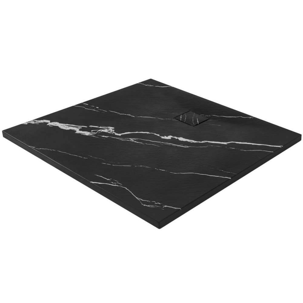 Rea Magnum cădiță de duș pătrată x90 cm negru REA-K7008 [1]