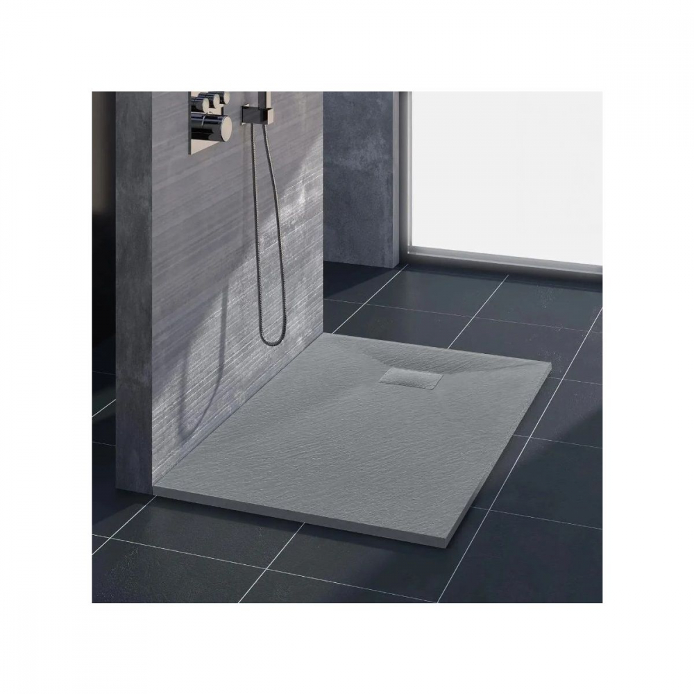 Rea Magnum Grey cădiță de duș pătrată x90 cm gri REA-K4106 [4]