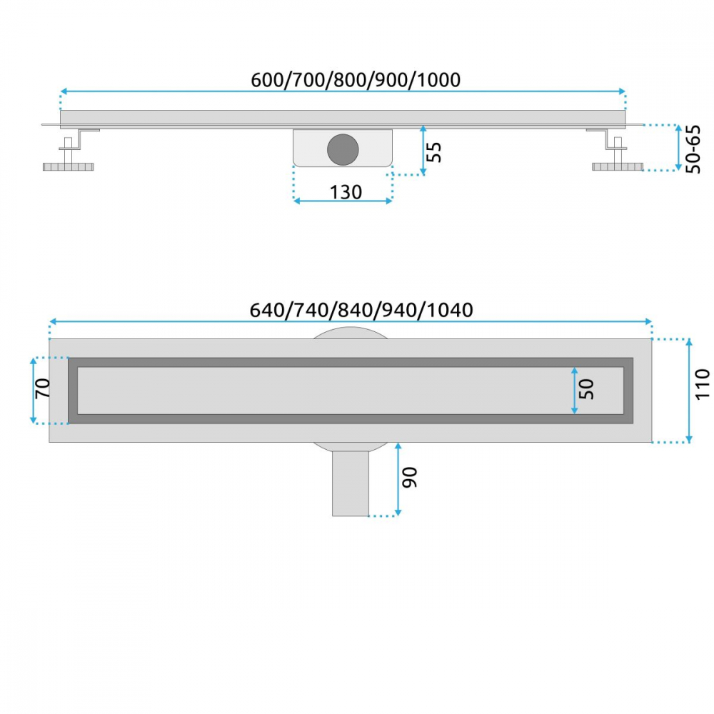 Rea Neox Pro rigolă liniară 100 cm REA-G5811 [2]