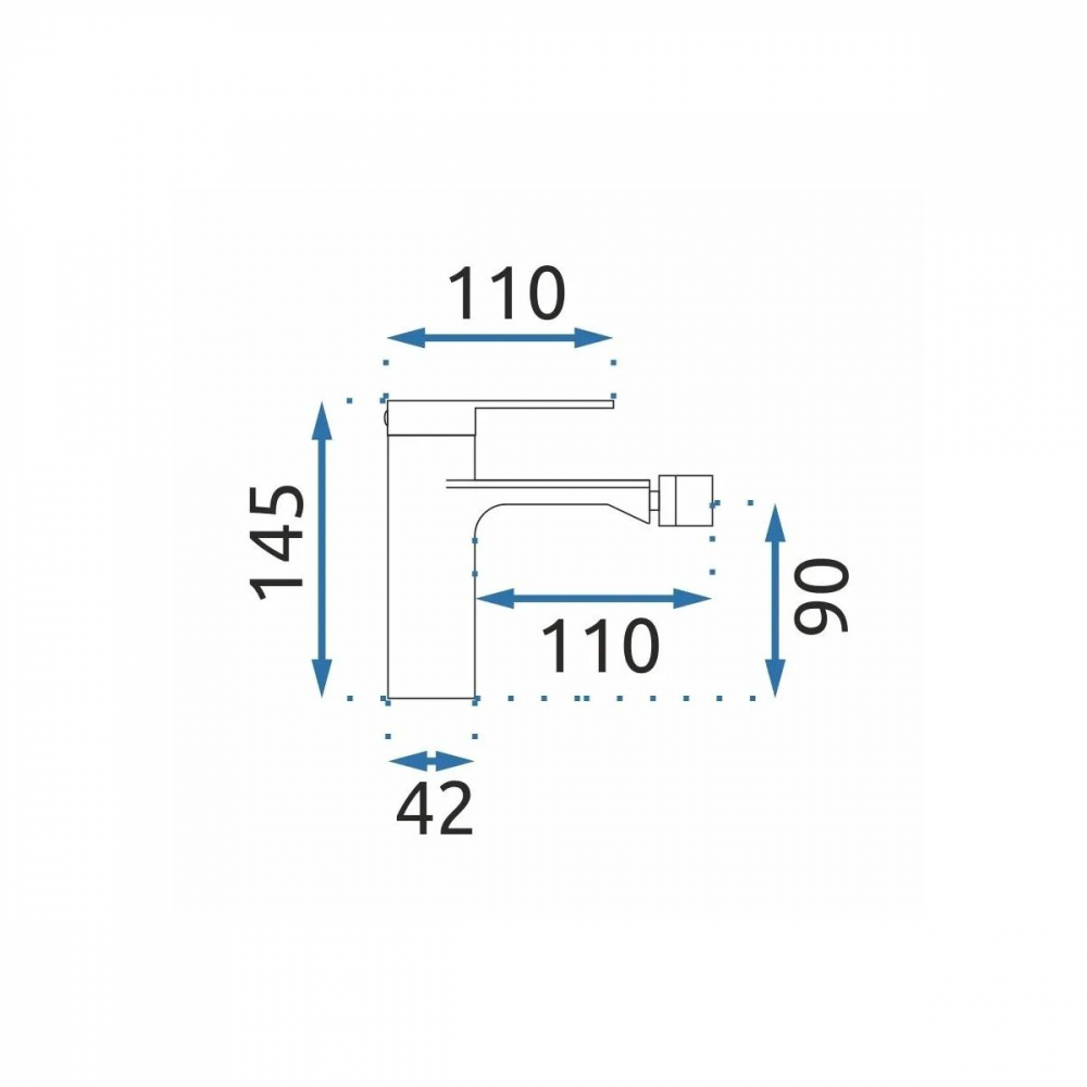 Rea Storm baterie bideu stativ crom REA-B8039 [2]