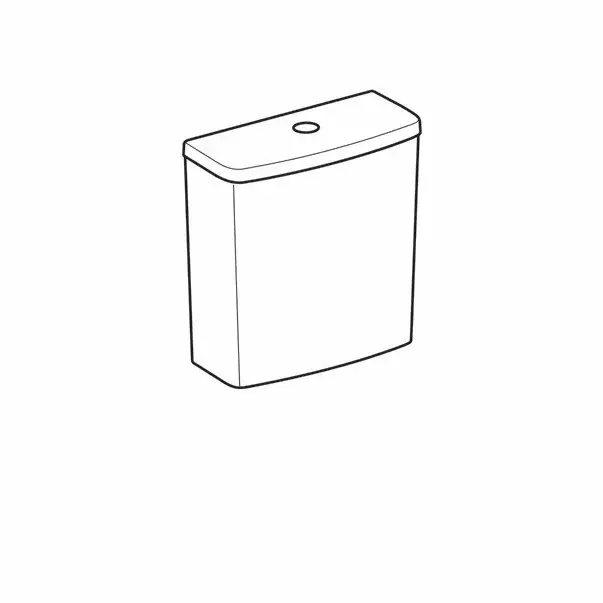 Rezervor pe vas wc Geberit Selnova Square cu alimentare laterala pentru Rimfree [2]