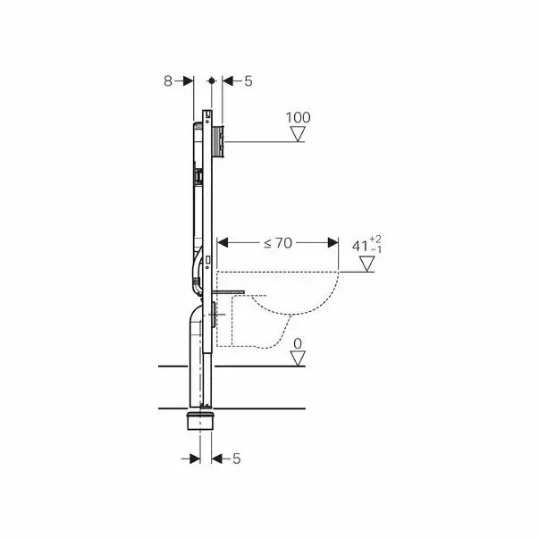 Rezervor wc cu cadru incastrat Geberit Duofix Sigma cu cadru 8 cm grosime [3]