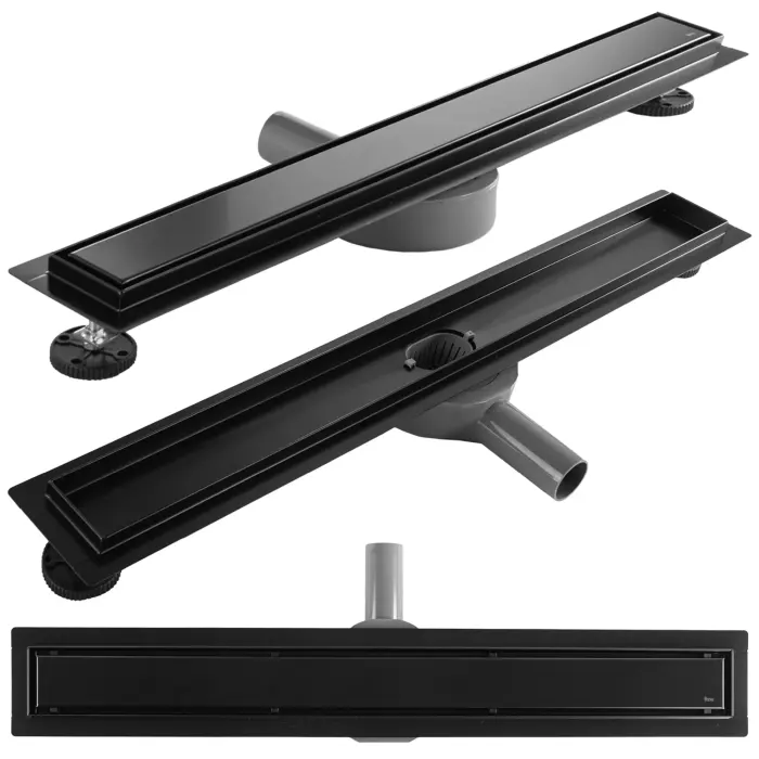 Rigola dus Neox Pro Linear Drain Negru 100cm, Rea [1]