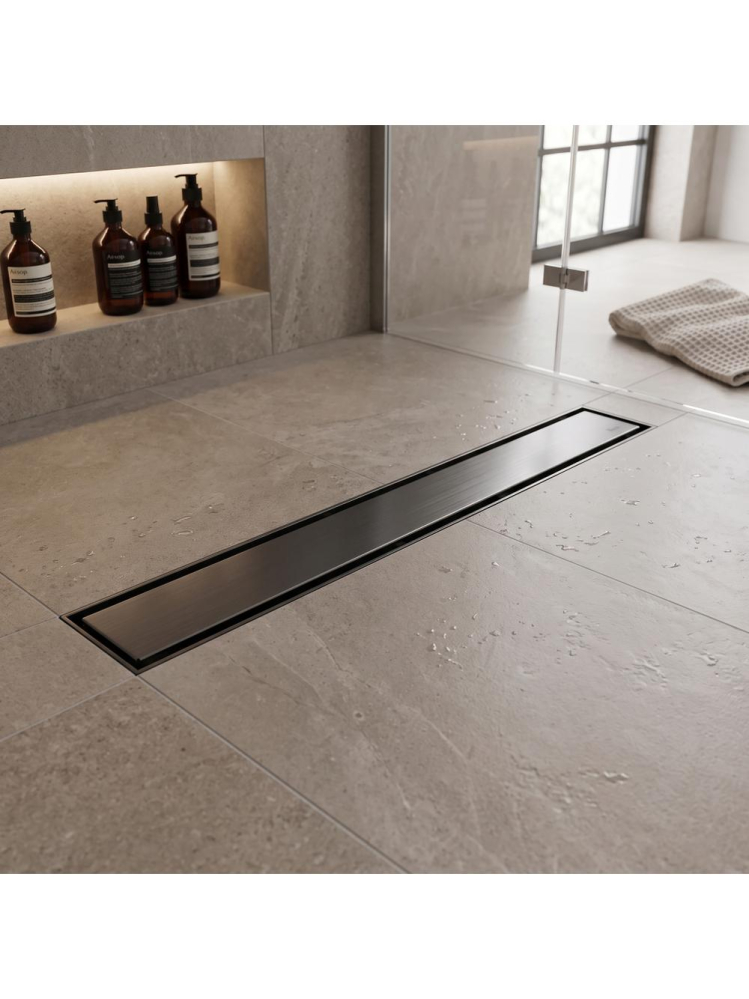 Rigola dus liniara REA Neox Pro titan 60 cm otel inoxidabil AISI 304 [4]