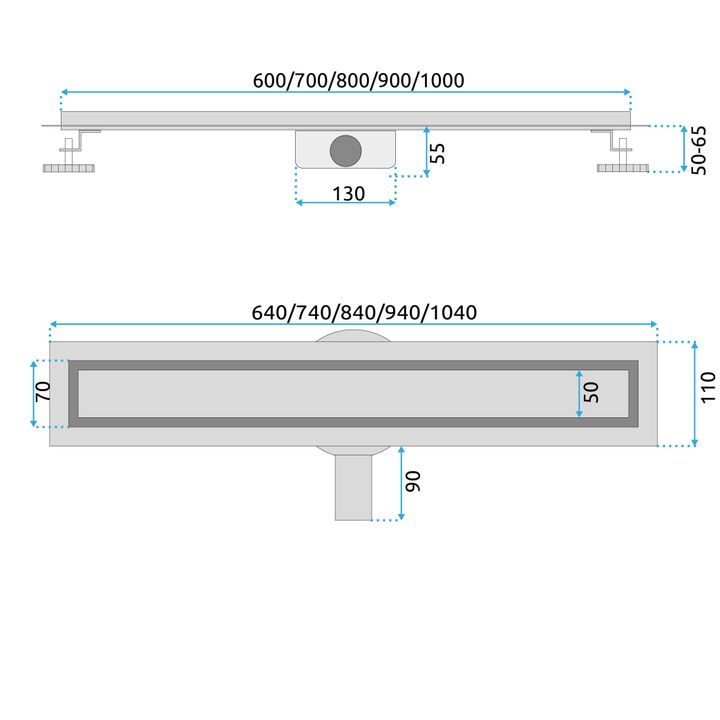 Rigola dus REA Neox pro 90 cupru periat  [12]