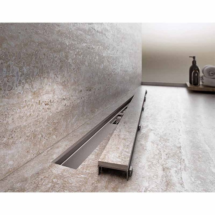 Rigola pentru dus cu capac faiantabil, Alcadrain, APZ115 MARBLE LOW 30 cm [3]