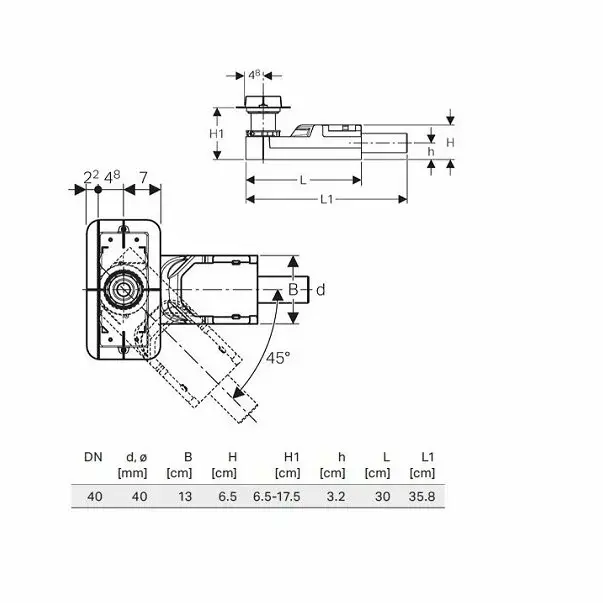 Rigola pentru dus Geberit CleanLine 65-90 mm [3]