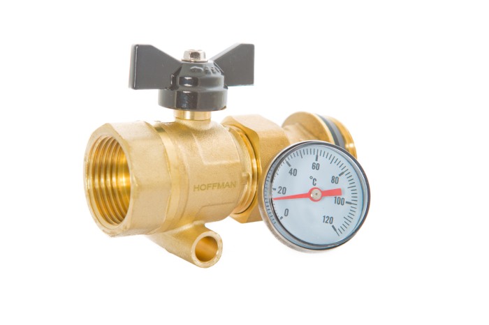 Robinet capat distribuitor pentru incalzire in pardoseala 1 tol Hoffman Underfloor Heating [2]
