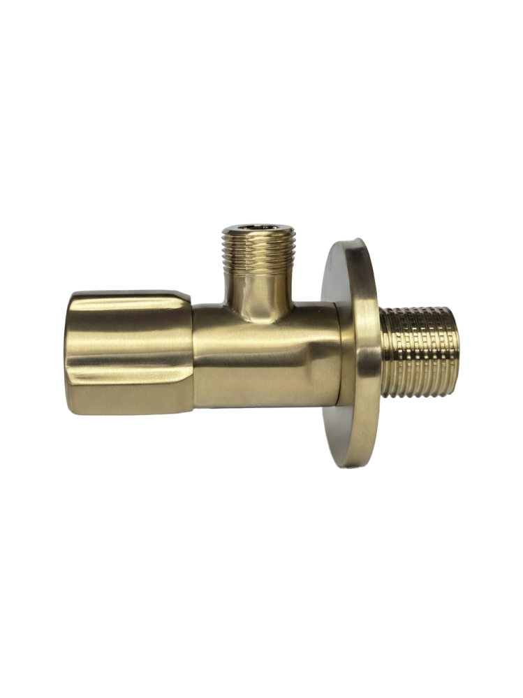 Robinet colțar 02  1/2" x 3/8" auriu periat [3]