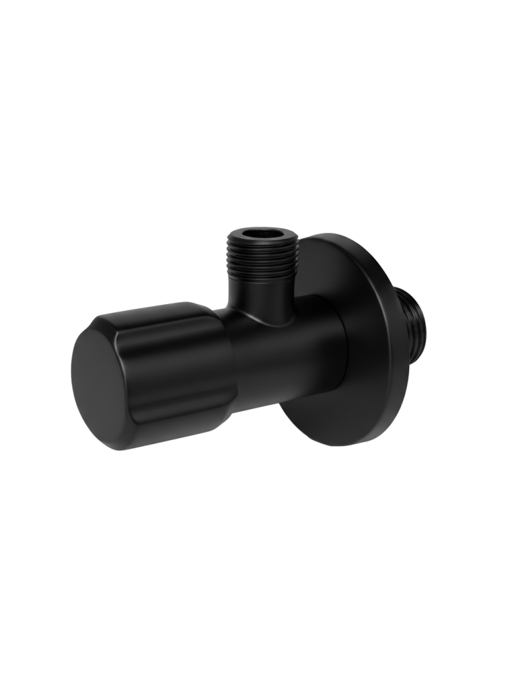 Robinet colțar 02  1/2" x 3/8" negru [2]