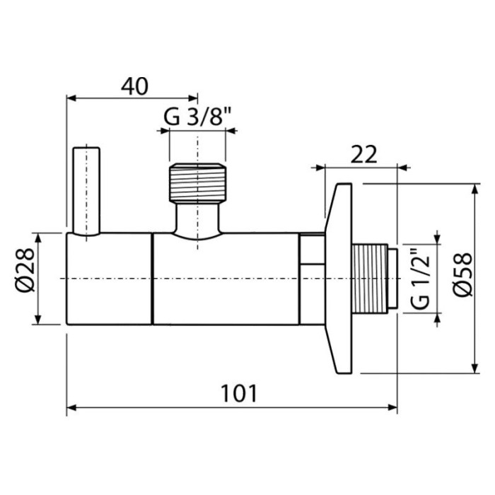 Robinet coltar, Alcadrain, cu filtru 1/2, alb lucios [2]