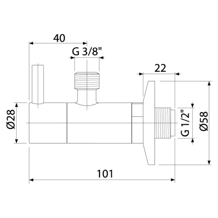 Robinet coltar, AlcaPlast, cu filtru 1/2, bronz antic [2]