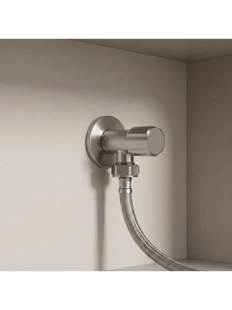 Robinet coltar Rea 1/2 x 3/4 nickel periat inox PVD cap ceramic [5]