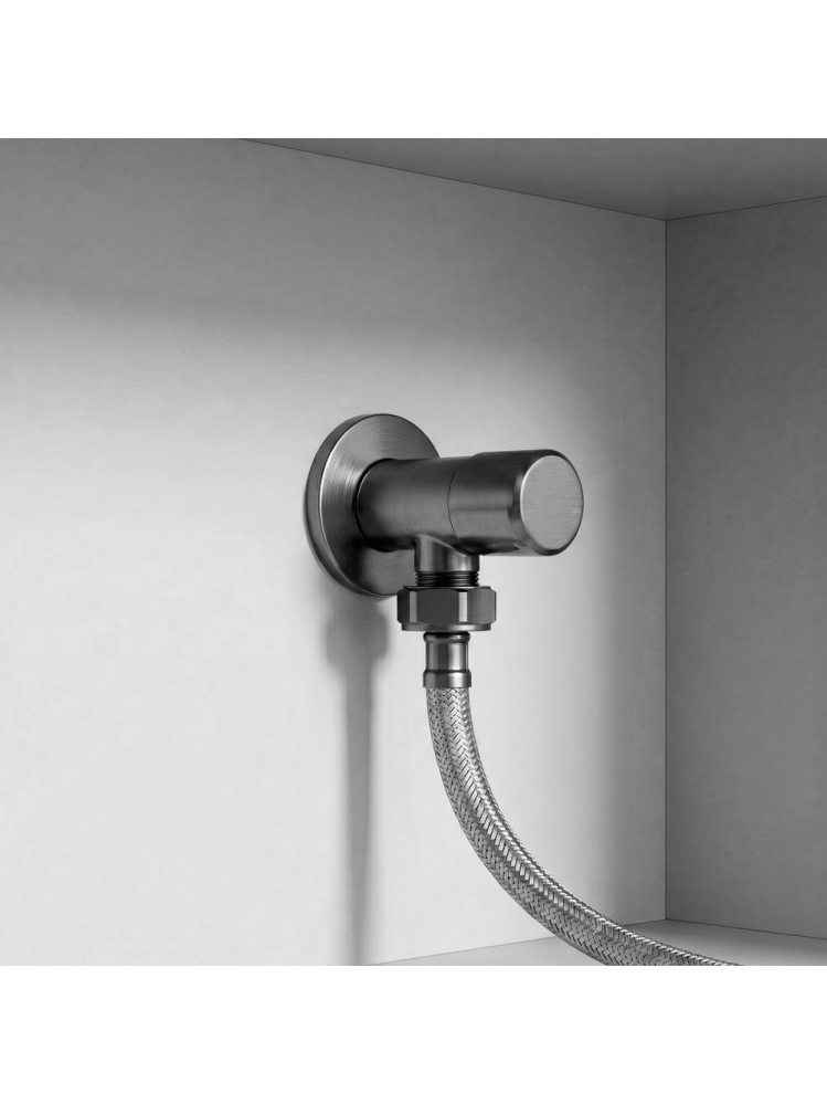 Robinet coltar Rea 1/2 x 3/4 inch finisaj titan inox PVD cap ceramic [5]