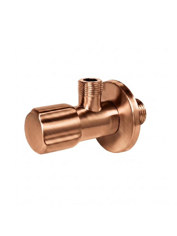Robinet coltar Rea 02 1/2 x 3/8 inch cupru periat PVD inox cap ceramic [3]