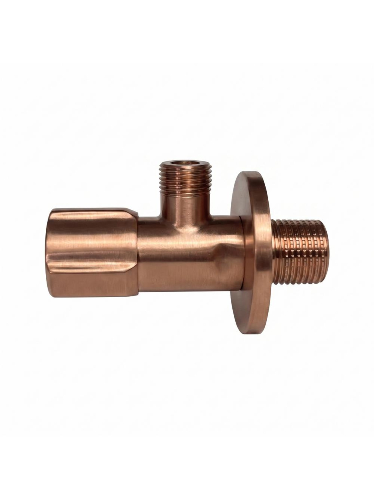 Robinet coltar Rea 02 1/2 x 3/8 inch cupru periat PVD inox cap ceramic [2]