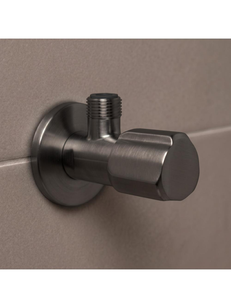 Robinet coltar Rea 02 1/2 x 3/8 titan inox PVD cap ceramic [6]