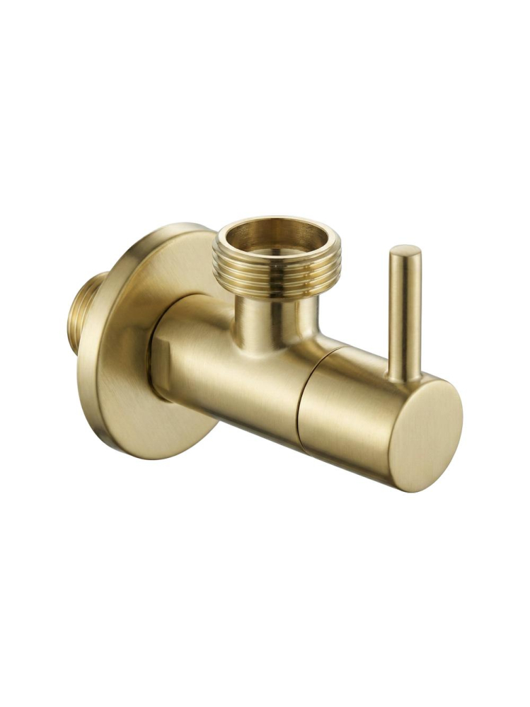 Robinet coltar 1/2 x 3/4 Rea auriu periat inox PVD cap ceramic [8]