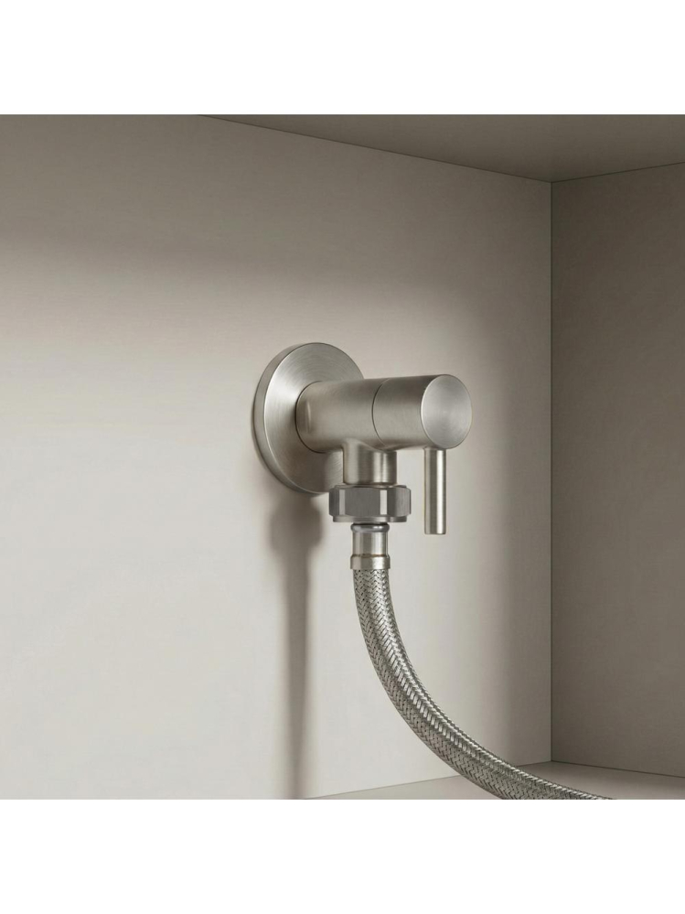 Robinet coltar Rea 1/2 x 3/4 inch nickel periat inox PVD cap ceramic [2]