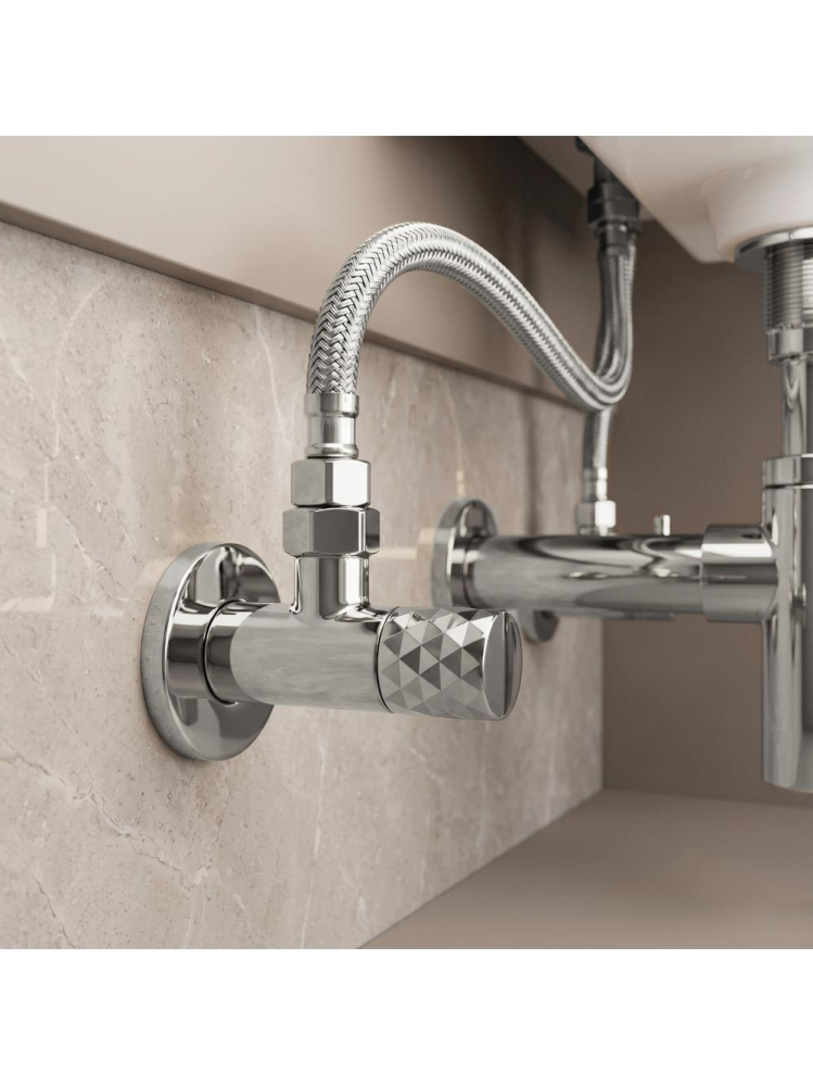 Robinet coltar Rea Diamond 03 1/2 x 3/8 crom inox cap ceramic [2]