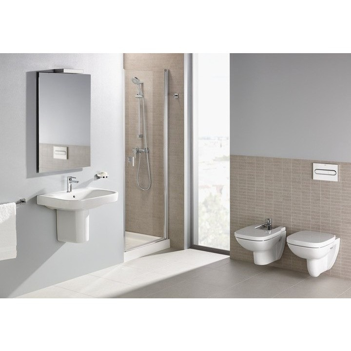 Roca Debba Square Set Bideu suspendat cu cadru montaj 36x54 cm [4]