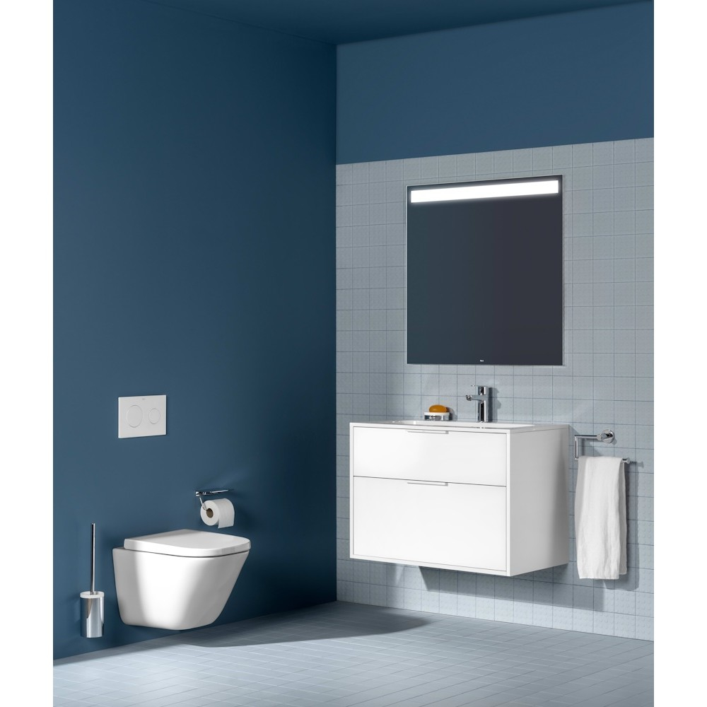 Roca Hotels Perie Wc cu suport pe perete, crom [2]