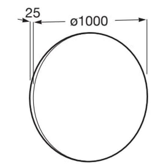 Roca Luna Oglinda cu iluminare LED Ø100 cm [3]