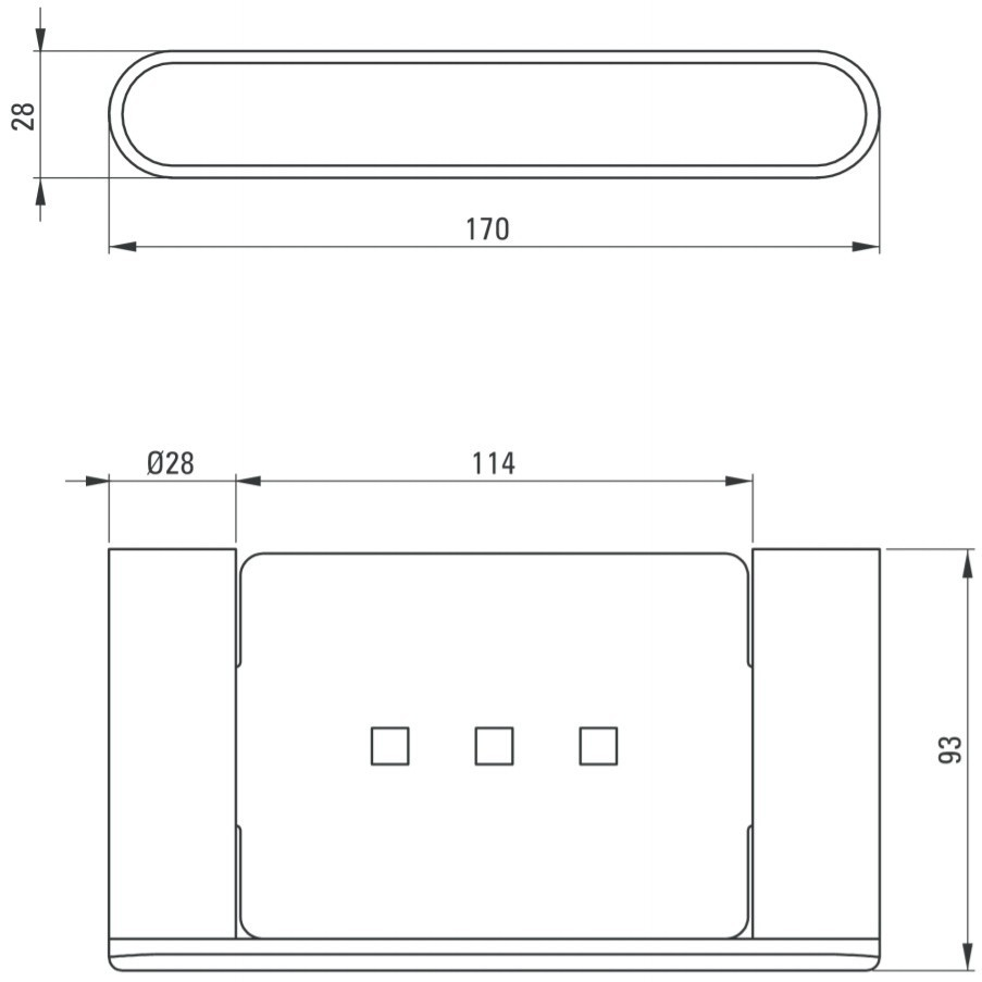 Savoniera Deante Round negru [3]