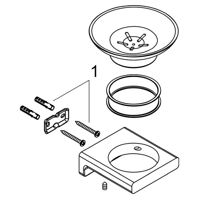 Savoniera, Hansgrohe, AddStoris, negru mat [3]