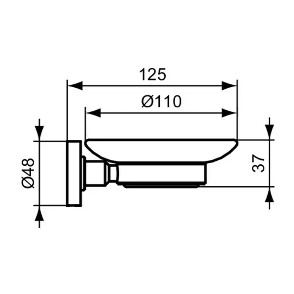 Savoniera Ideal Standard IOM negru mat [3]