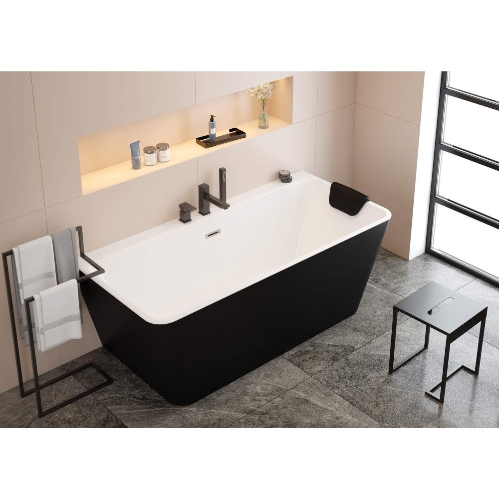 Scaun baie Deante Mokko negru [3]
