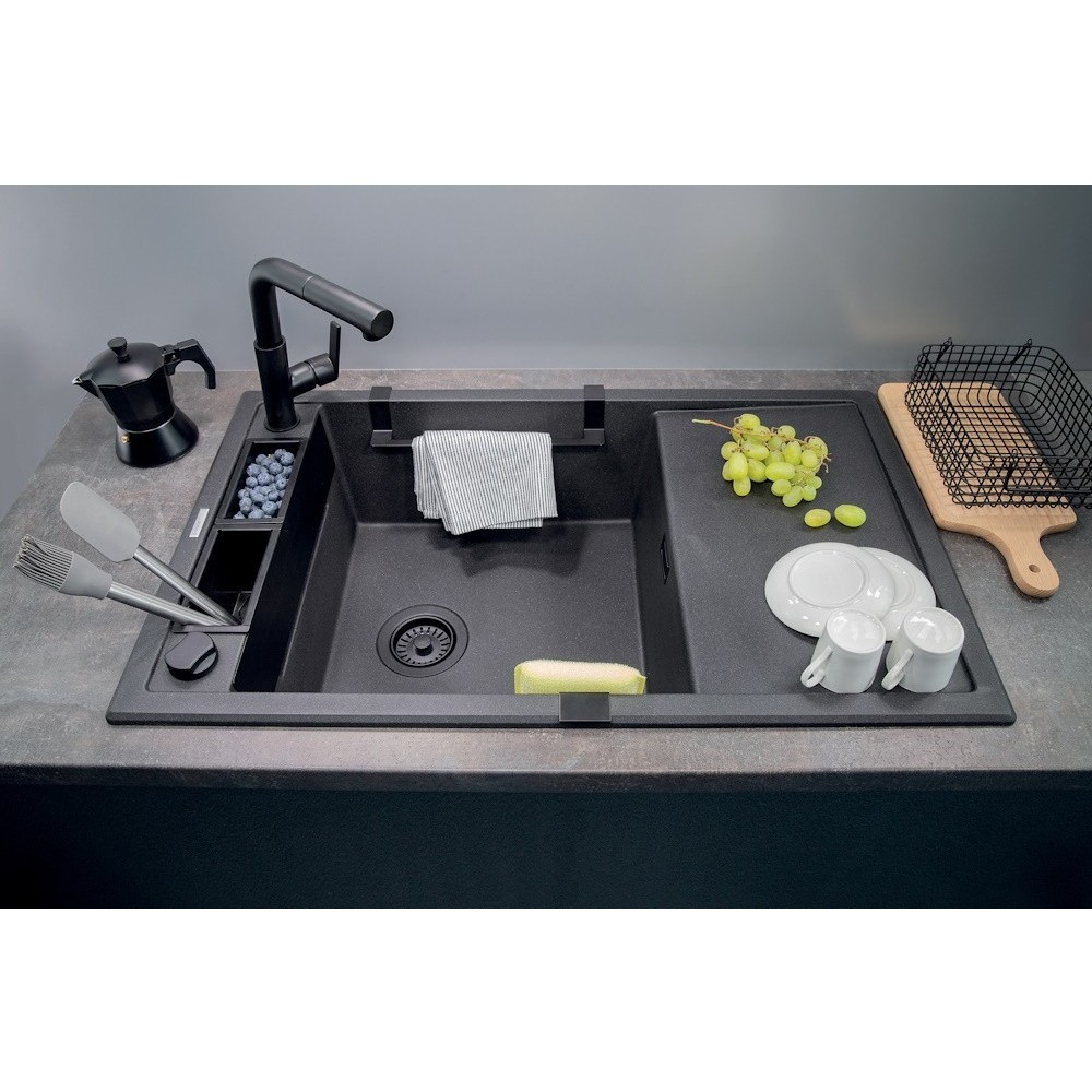 Set accesorii chiuveta Deante Magnetic negru/mat [2]