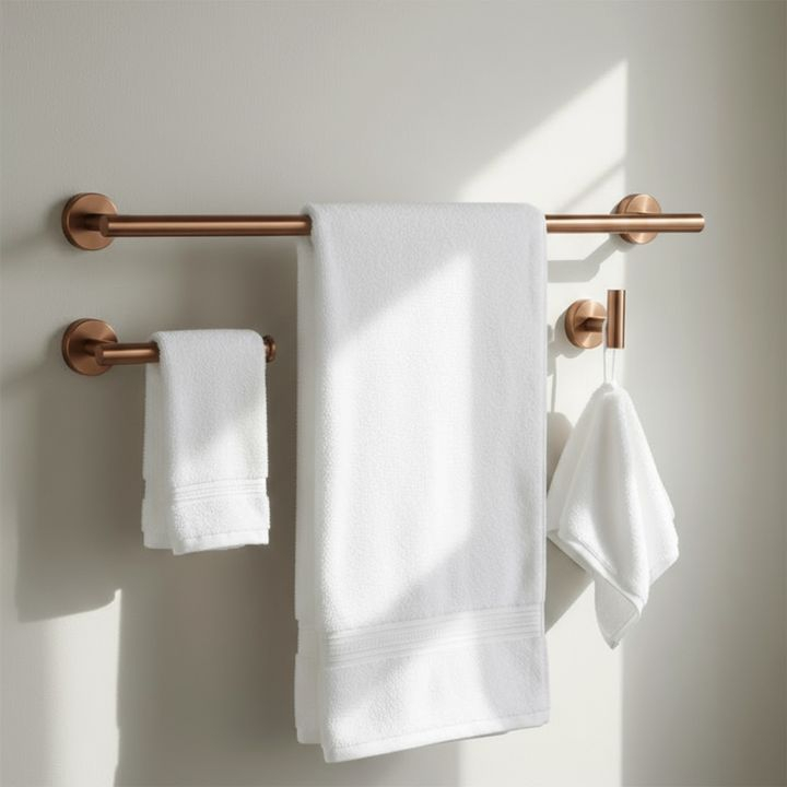 Set accesorii pentru baie  Ari 4 piese cupru periat  [4]