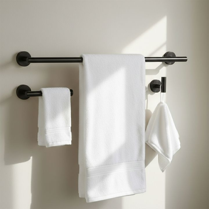 Set accesorii pentru baie Ari 4 piese negru [4]