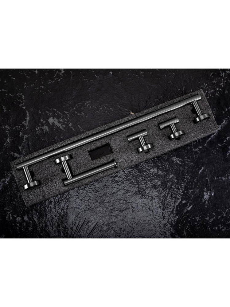 Set accesorii pentru baie  Ari 4 piese titan [8]