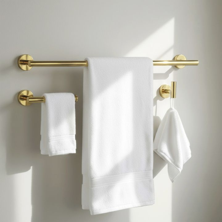 Set accesorii pentru baie Ari auriu 4 piese [3]