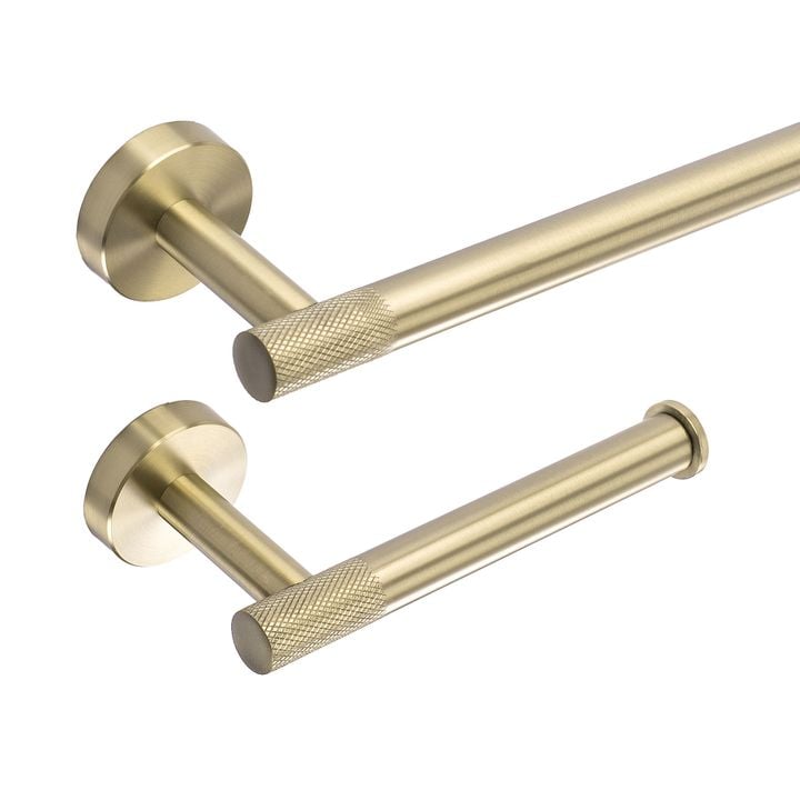 Set accesorii pentru baie GRID auriu periat 4 piese [3]