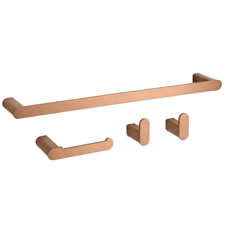 Set accesorii pentru baie Mati 4 piese cupru periat  [8]