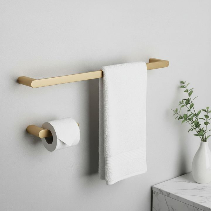 Set accesorii pentru baie Mati auriu periat 4 piese [6]