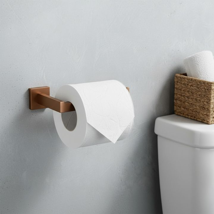 Set accesorii pentru baie Rio 4 piese cupru periat  [5]