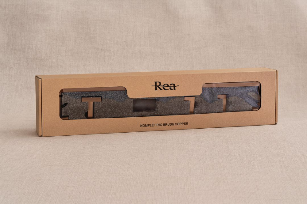 Set accesorii pentru baie Rio 4 piese cupru periat  [8]