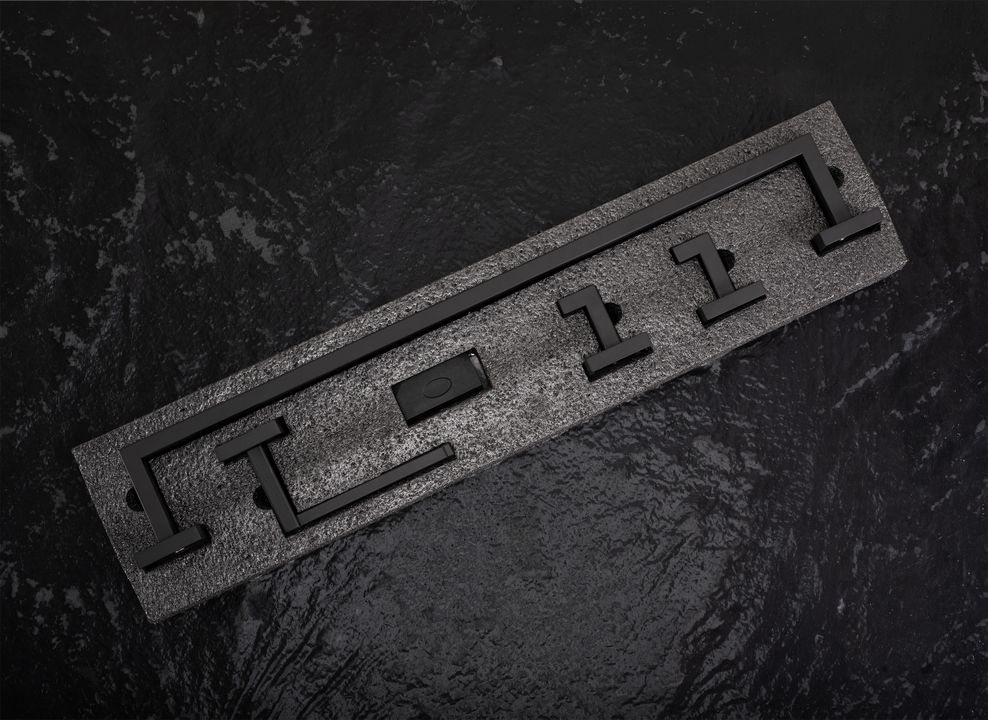 Set accesorii pentru baie Rio 4 piese negru [7]