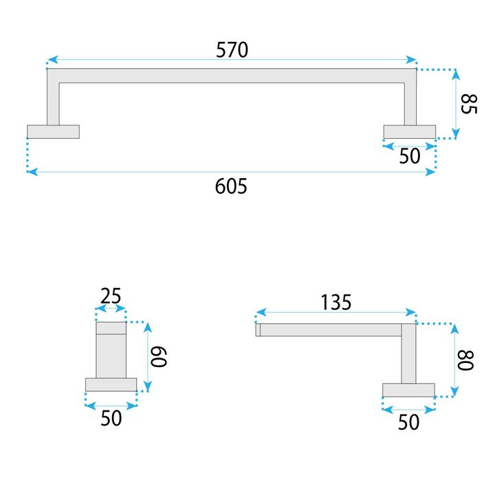 Set accesorii pentru baie Rio auriu 4 piese [9]