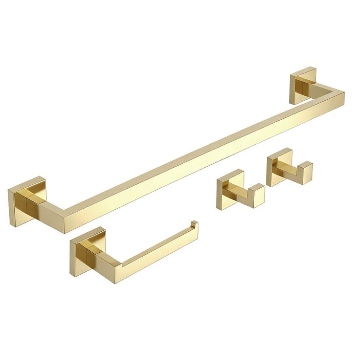 Set accesorii pentru baie Rio auriu 4 piese [6]