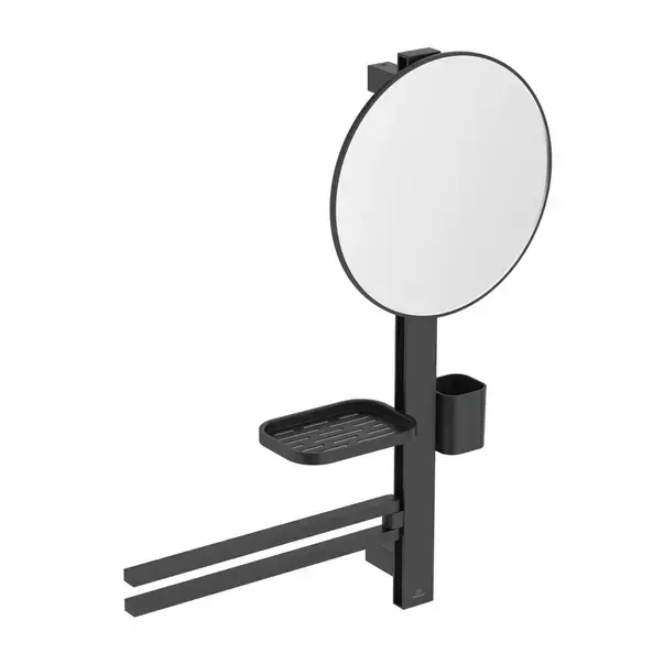 Set accesorii pentru lavoar Ideal Standard Alu+ negru mat 70 cm din aluminiu [1]