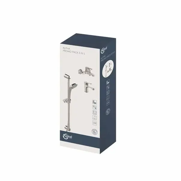Set baterie lavoar cu baterie cada si set dus Ideal Standard Alpha [2]
