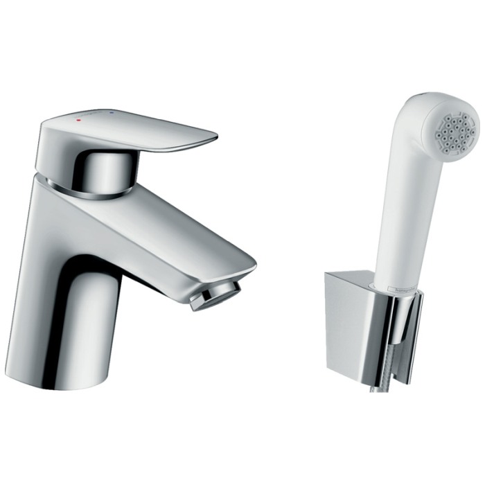 Set baterie lavoar si para cu furtun tip bideu, Hansgrohe, Logis, Crom [1]