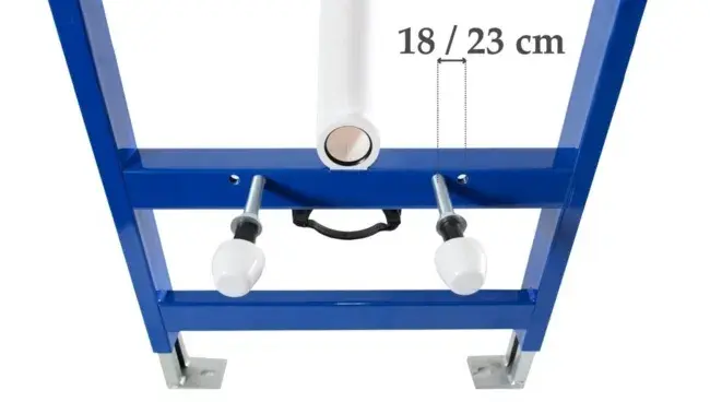 Set Cadru incastrat pentru vas WC cu buton H Negru, Rea [8]