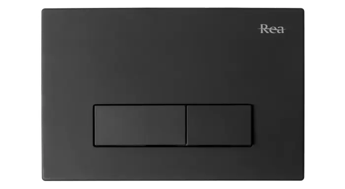 Set Cadru incastrat pentru vas WC cu buton H Negru, Rea [2]